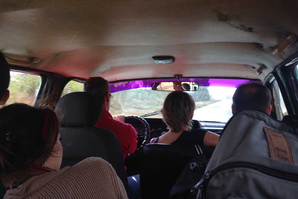shared taxi in cuba